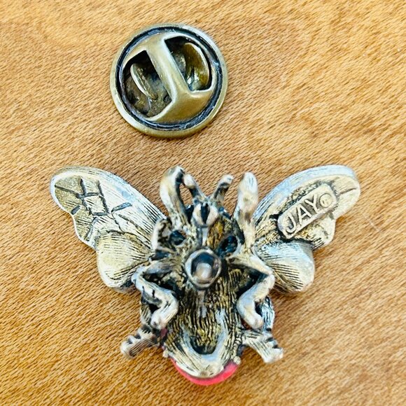Vintage Jay Strongwater Gemstone Bee Brooch - Picture 7 of 8